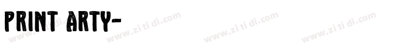 Print Arty字体转换